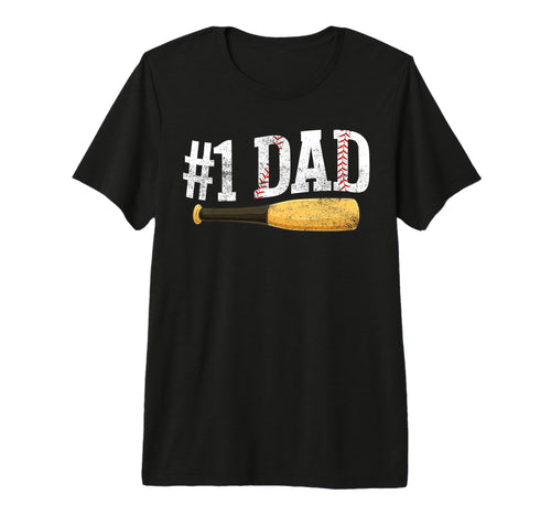 Baseball Player Dad Papa Number One T-Shirt - Aesthetic Graphic Men Women - T-Shirt, Sweatshirt, Hoodie