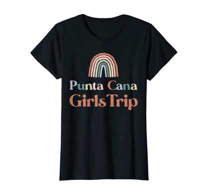 Womens Punta Cana Trip Boho Rainbow T-Shirt - Custom Art Print for Adults - T-Shirt, Sweatshirt, Hoodie