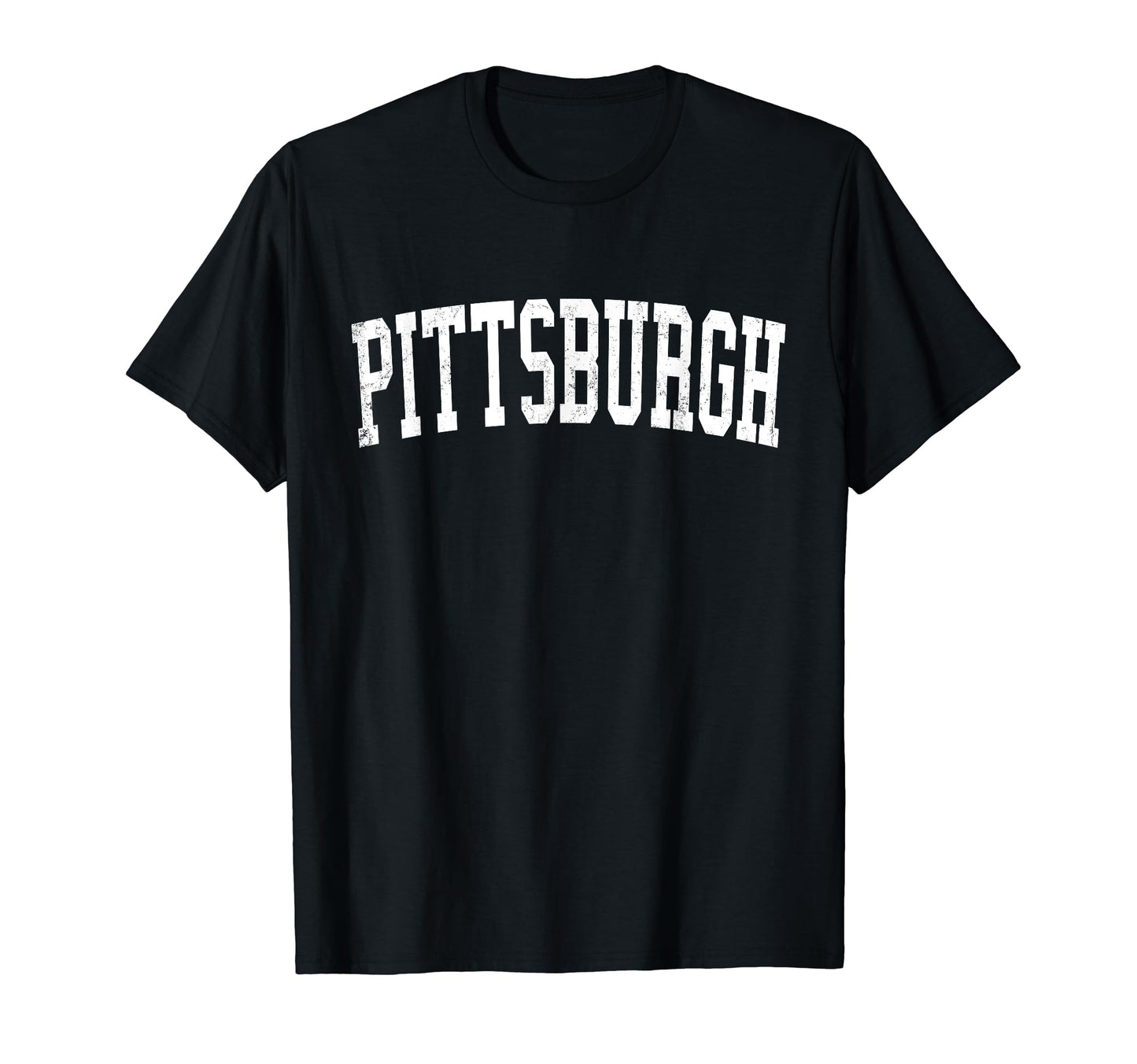 Pittsburgh Pa Distressed White T-Shirt - Streetwear Style for Adults - T-Shirt, Sweatshirt, Hoodie