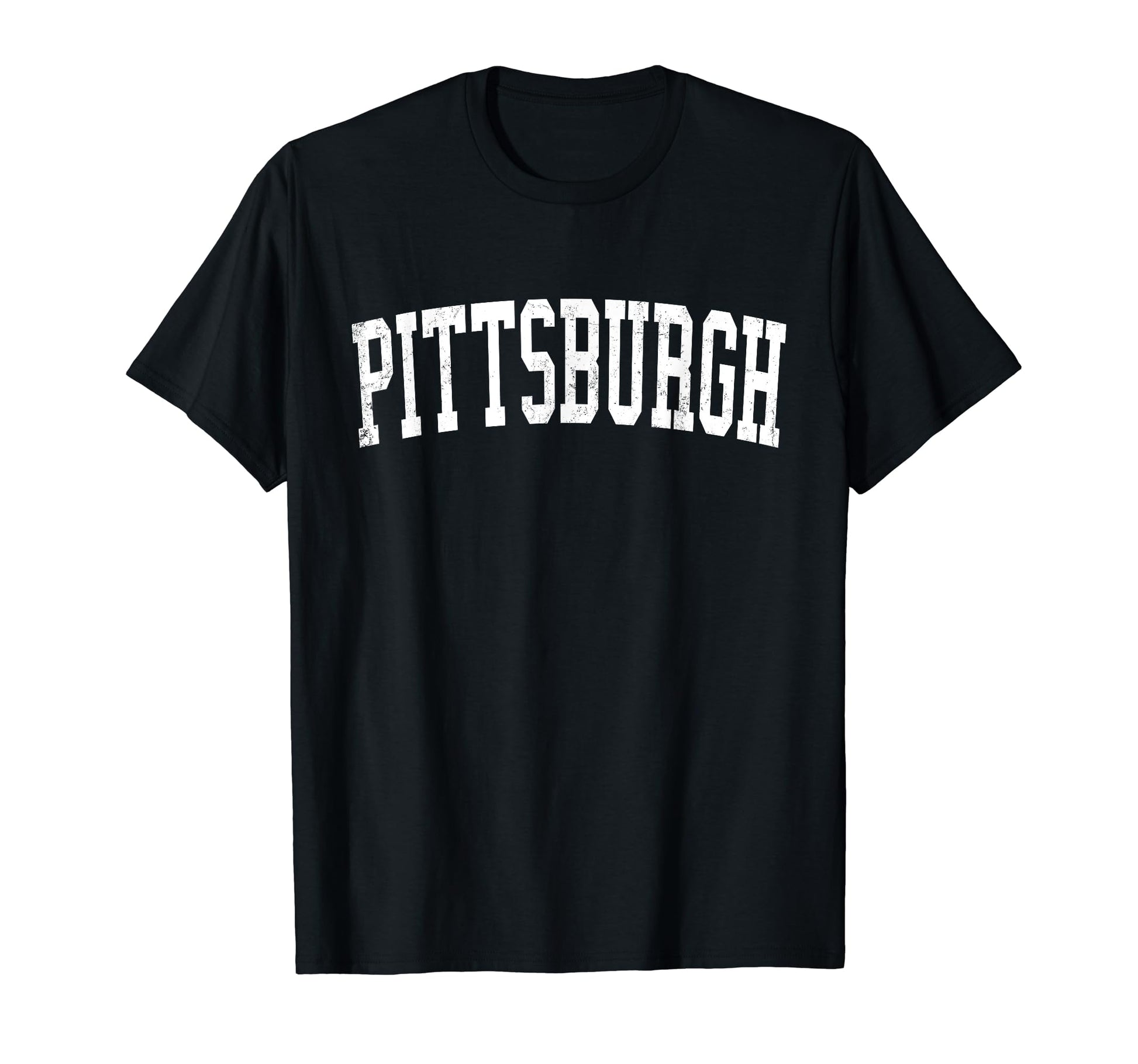 Pittsburgh Pa Distressed White T-Shirt - Streetwear Style for Adults - T-Shirt, Sweatshirt, Hoodie
