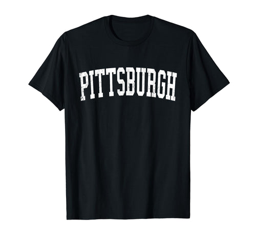 Pittsburgh Pa Distressed White T-Shirt - Streetwear Style for Adults - T-Shirt, Sweatshirt, Hoodie