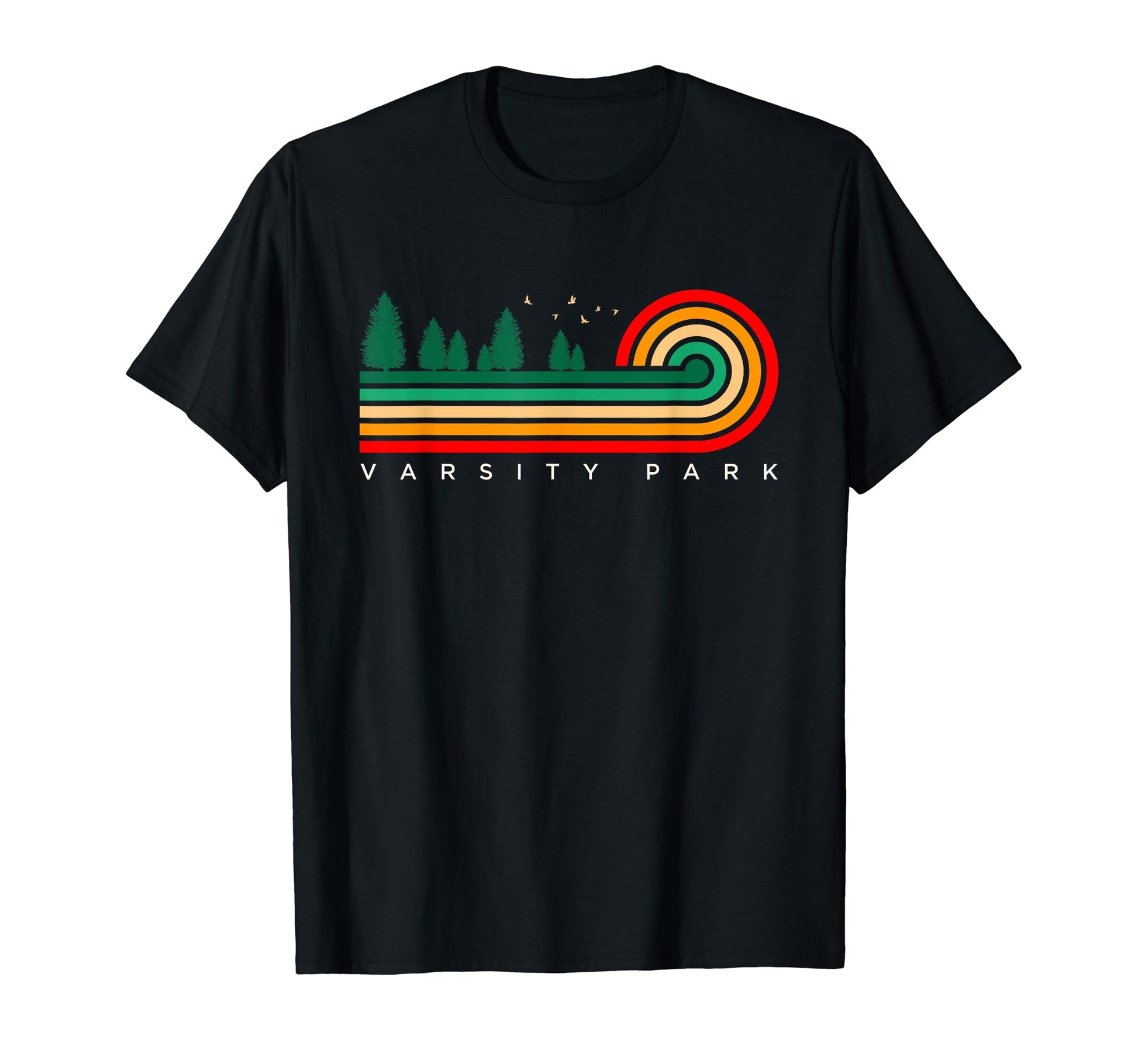 Evergreen Stripes Varsity Park Virginia T-Shirt - Novelty Apparel Men Women - T-Shirt, Sweatshirt, Hoodie