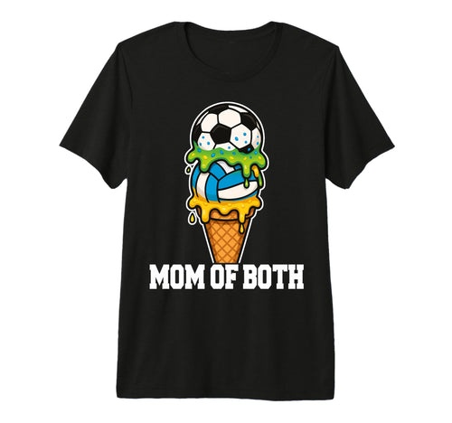 Soccer Volleyball Mom Ice Cream Drip Summer T-Shirt - Graphic Print Unisex - T-Shirt, Sweatshirt, Hoodie