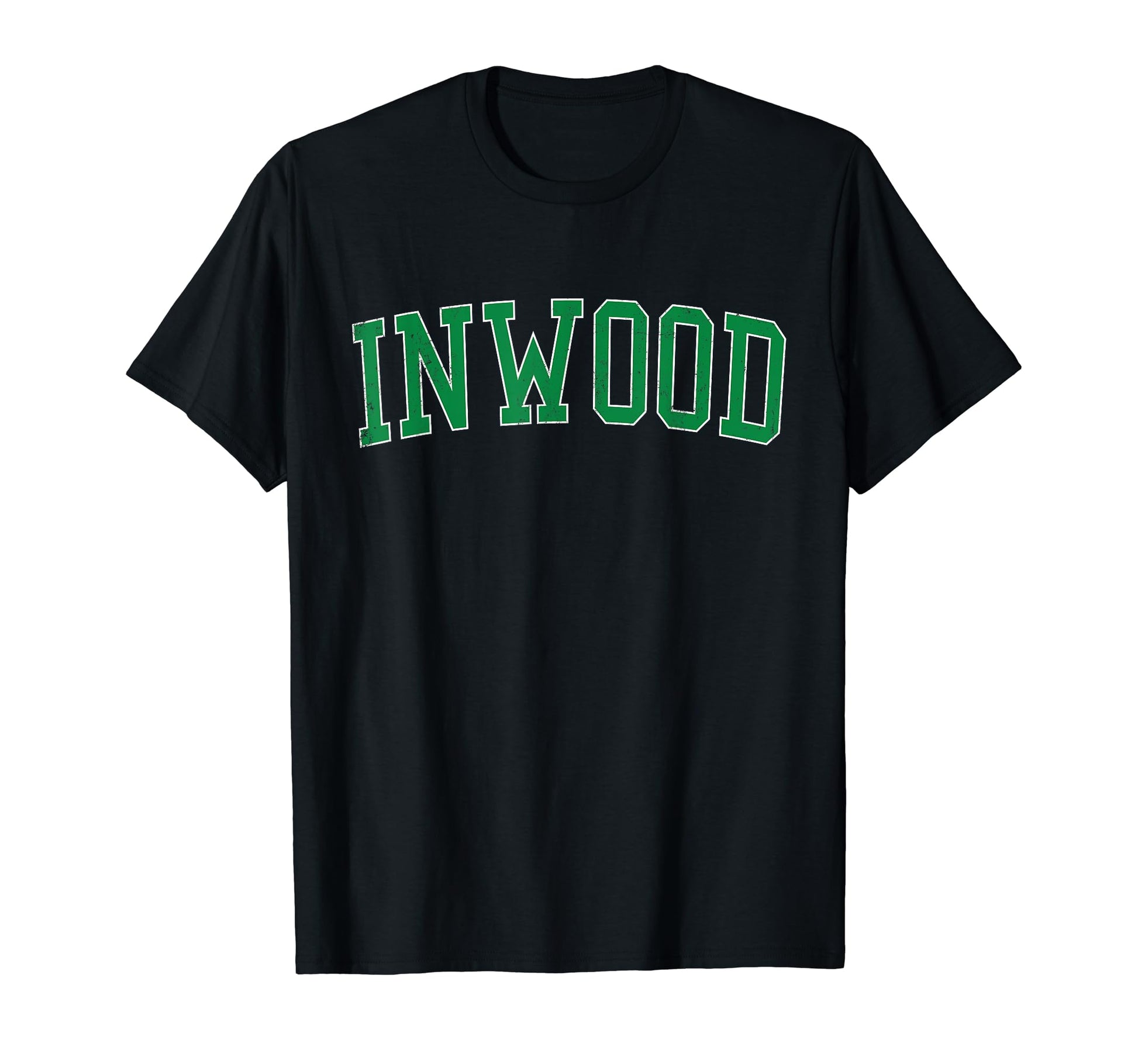 Inwood Ny Distressed Green Varsity T-Shirt - Unique Graphic Unisex - T-Shirt, Sweatshirt, Hoodie