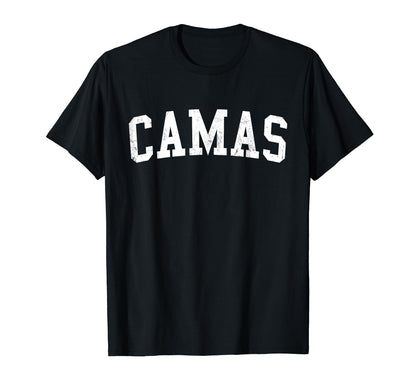 Camas Wa Distressed White Varsity T-Shirt - Aesthetic Graphic Men Women - T-Shirt, Sweatshirt, Hoodie