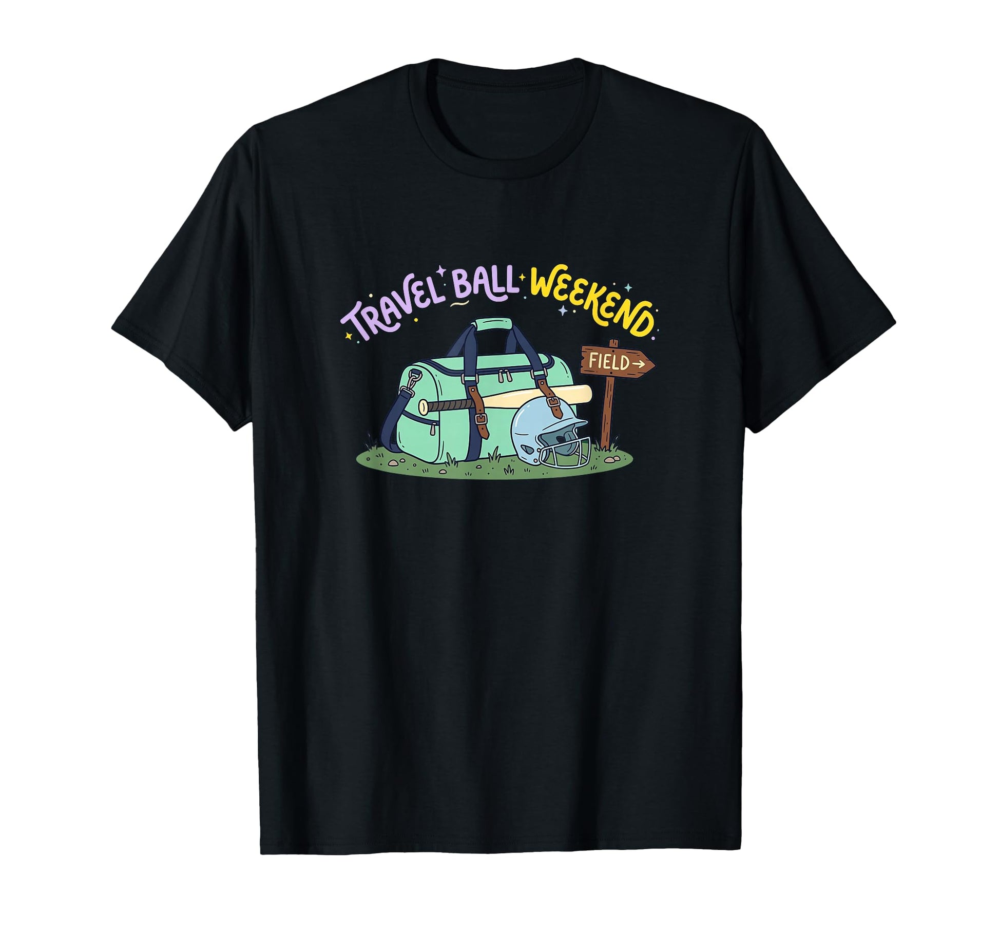 Travel Softball Mom Weekend Field Sports T-Shirt - Streetwear Style Unisex - T-Shirt, Sweatshirt, Hoodie