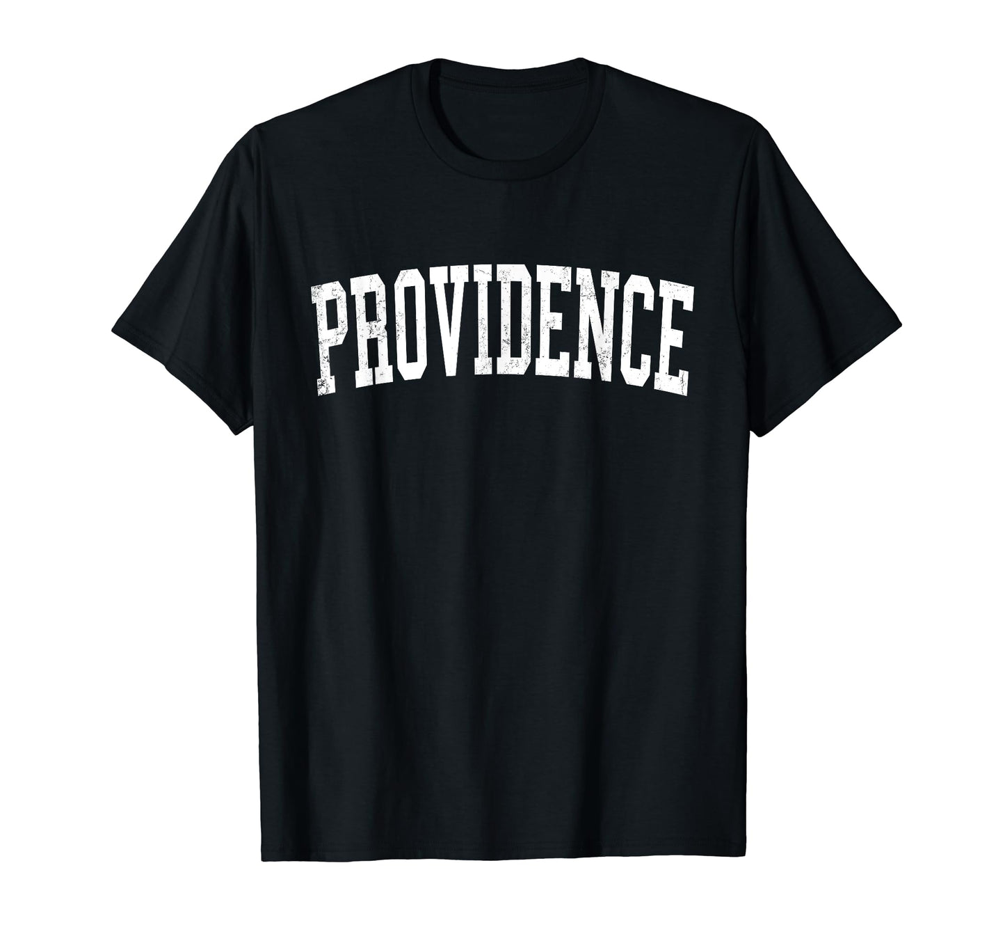 Providence Ri Distressed White Varsity T-Shirt - Unique Graphic for Adults - T-Shirt, Sweatshirt, Hoodie