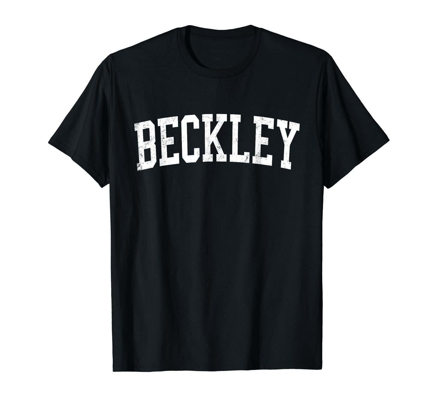 Beckley Wv Distressed White Varsity T-Shirt - Aesthetic Graphic Unisex - T-Shirt, Sweatshirt, Hoodie