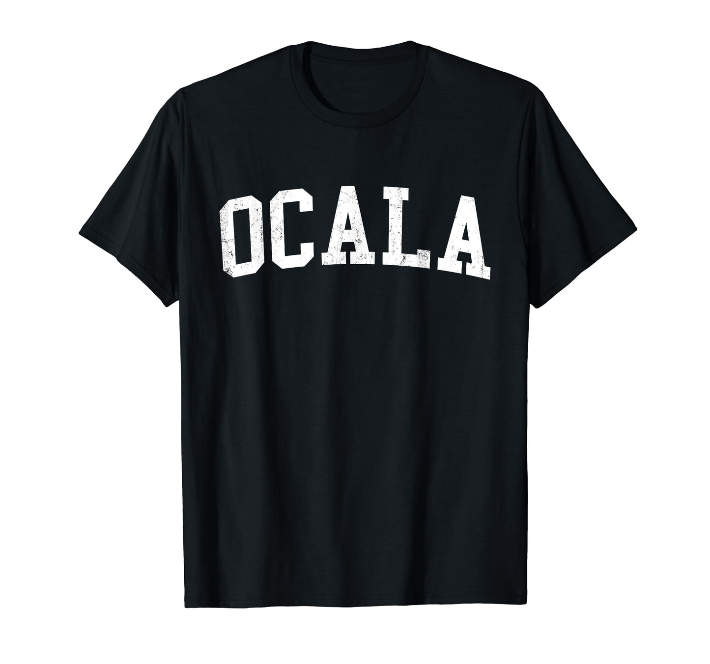 Ocala Fl Distressed White Varsity T-Shirt - Streetwear Style Men Women - T-Shirt, Sweatshirt, Hoodie