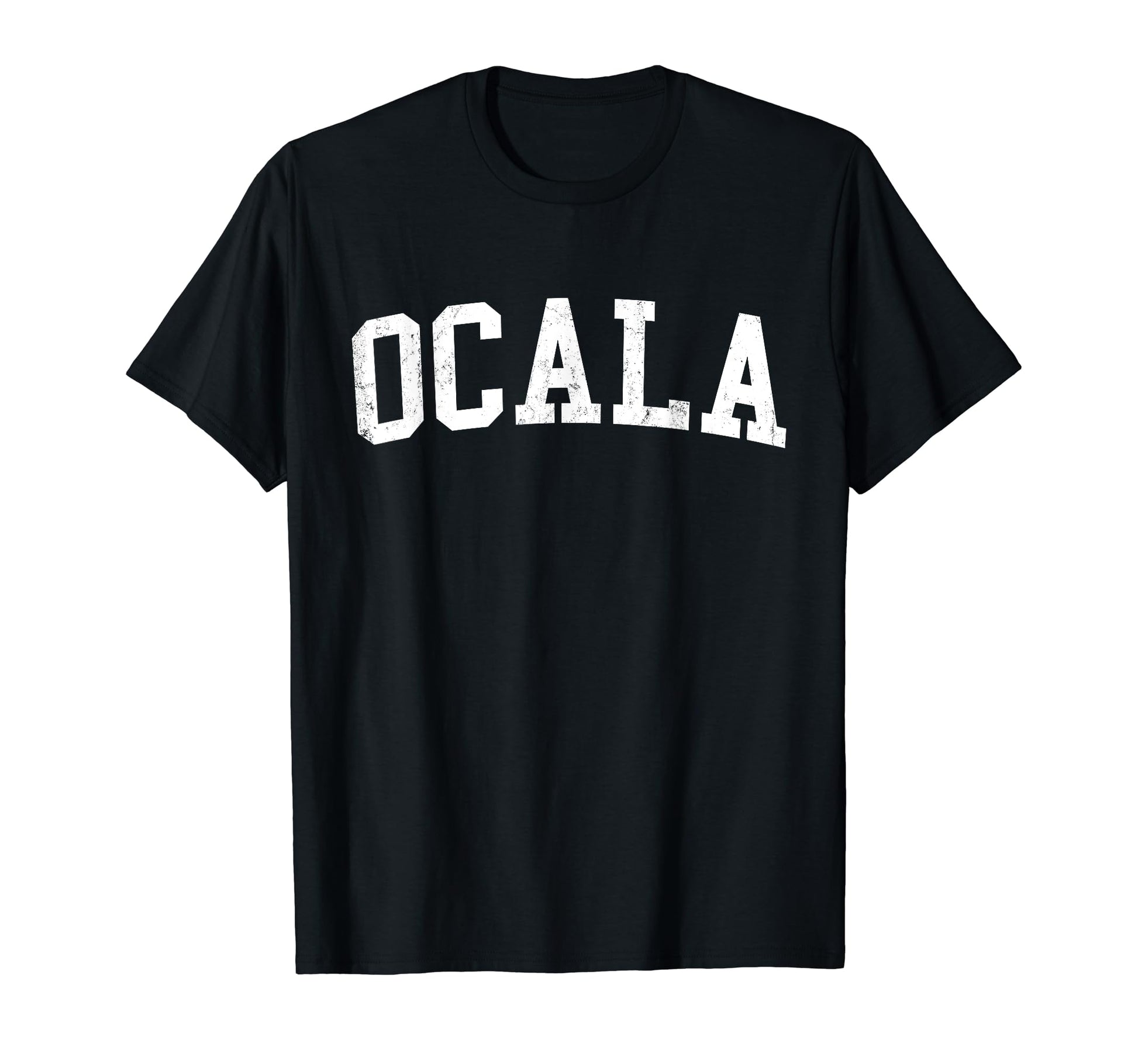 Ocala Fl Distressed White Varsity T-Shirt - Streetwear Style Men Women - T-Shirt, Sweatshirt, Hoodie