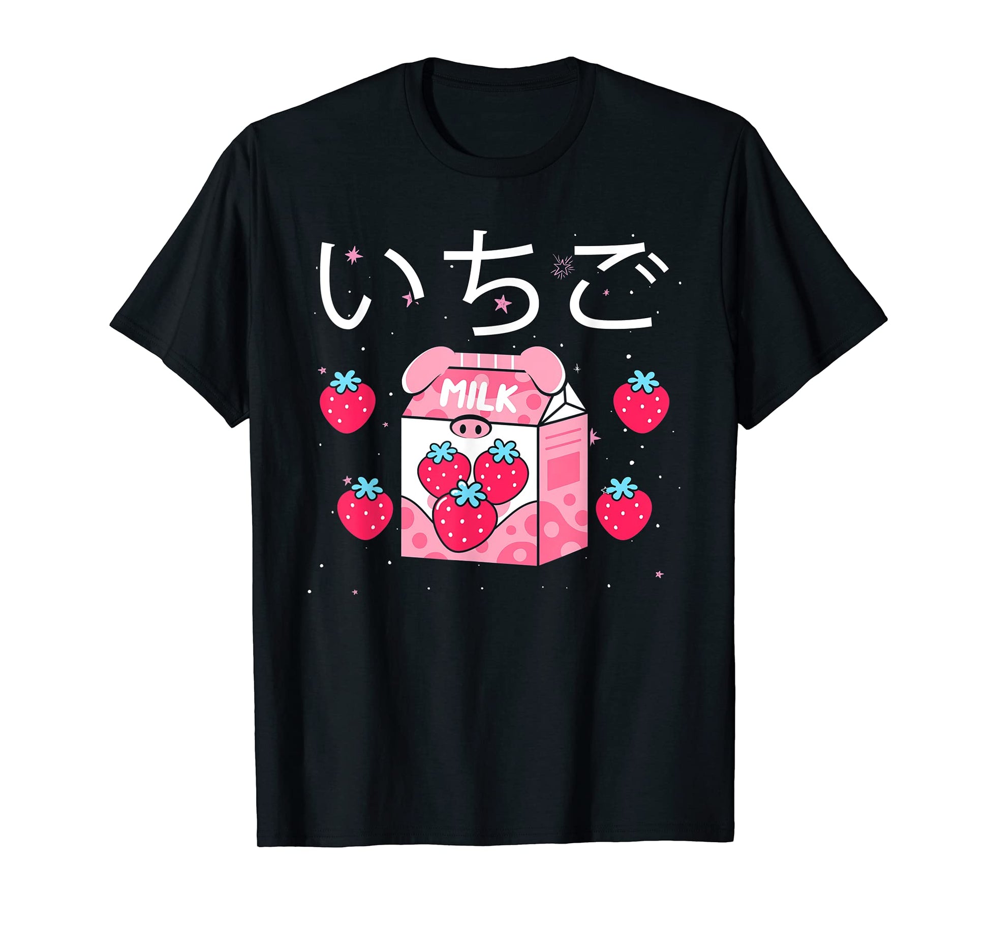 Strawberry Milk Kawaii Japanese Milk T-Shirt - Trendy Graphic Unisex - T-Shirt, Sweatshirt, Hoodie