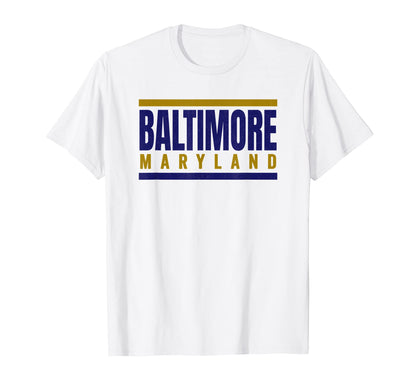 Fun Striped Baltimore Purple T-Shirt - Casual Everyday Wear for Adults - T-Shirt, Sweatshirt, Hoodie