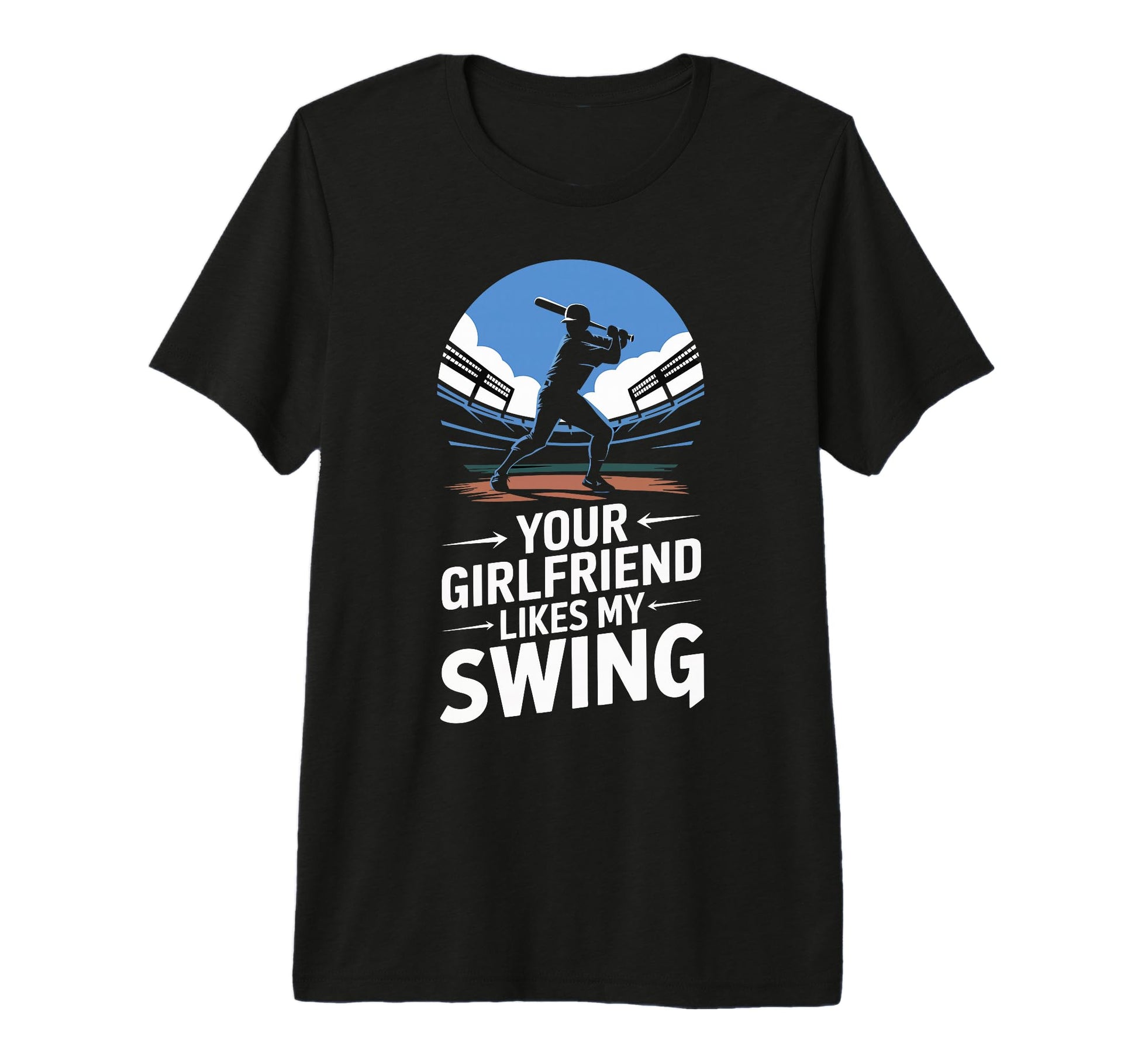 Your Girlfriend Likes My Swing T-Shirt - Aesthetic Graphic Men Women - T-Shirt, Sweatshirt, Hoodie