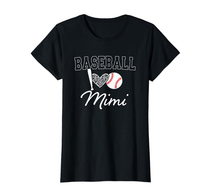 Baseball Mimi Baseball Gift Grandma T T-Shirt - Minimalist Print Unisex - T-Shirt, Sweatshirt, Hoodie