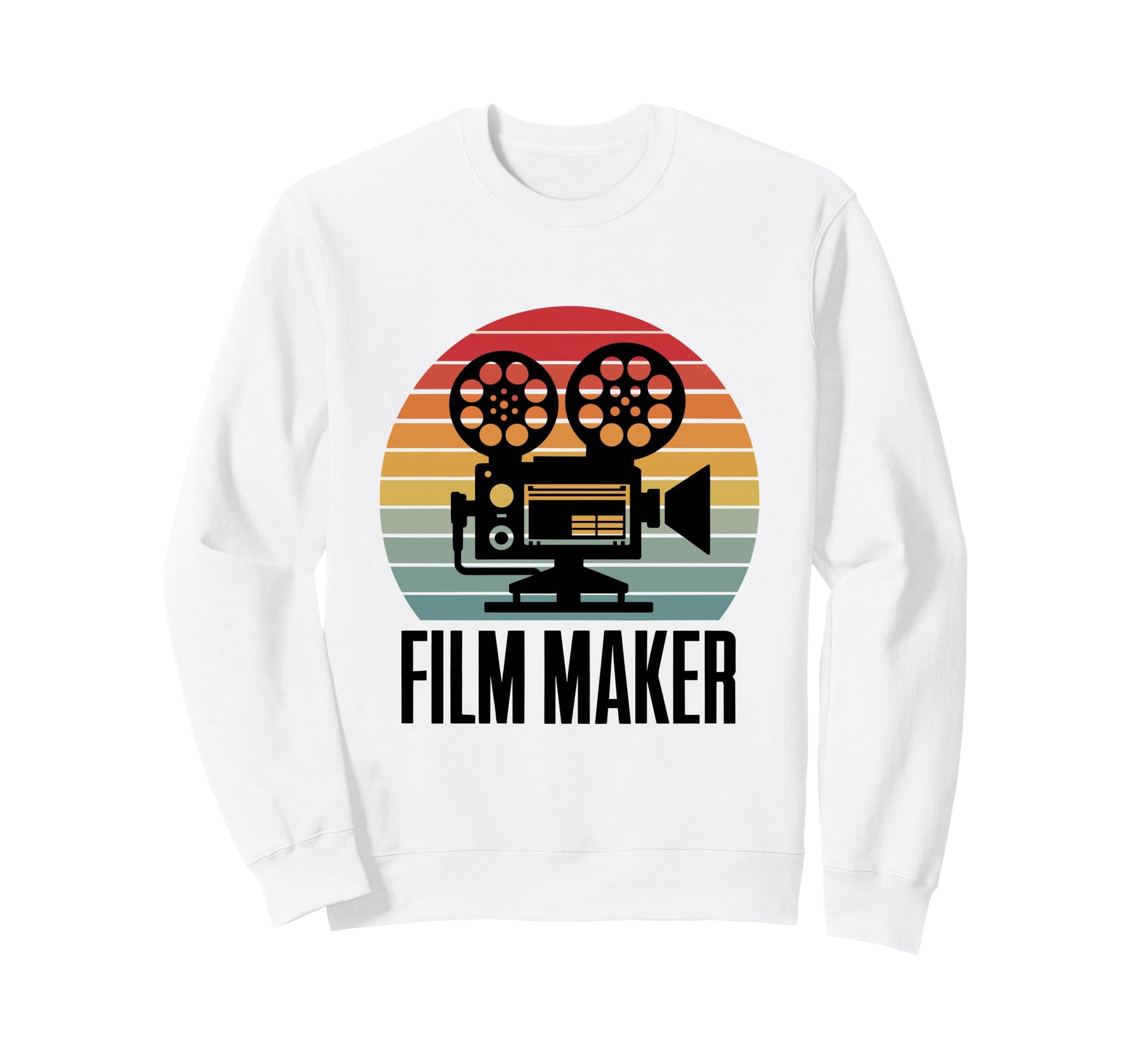 Film Maker Camera Filmmaking Crew Sweatshirt - Unique Graphic Unisex - T-Shirt, Sweatshirt, Hoodie