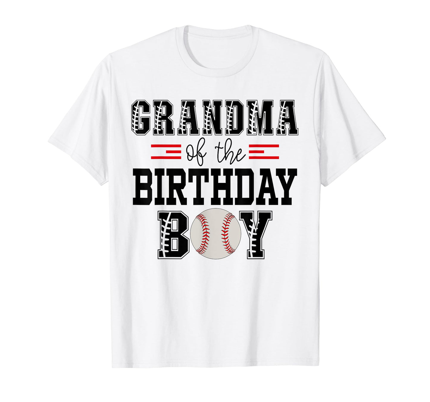 Grandma Birthday Baseball Lover First T-Shirt - Fun Novelty Design Unisex - T-Shirt, Sweatshirt, Hoodie