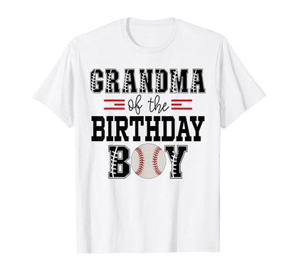 Grandma Birthday Baseball Lover First T-Shirt - Fun Novelty Design Unisex - T-Shirt, Sweatshirt, Hoodie