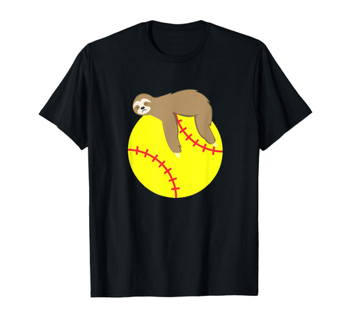 Lazy Sloth Sleeping Baseball Ball T-Shirt - Custom Art Print Unisex - T-Shirt, Sweatshirt, Hoodie