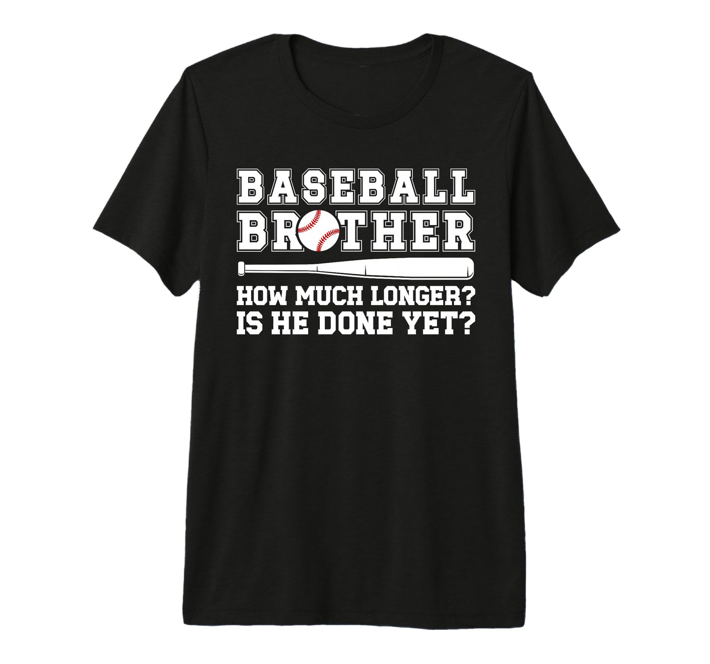 Funny Baseball Brother Baseball T-Shirt - Minimalist Print Men Women - T-Shirt, Sweatshirt, Hoodie