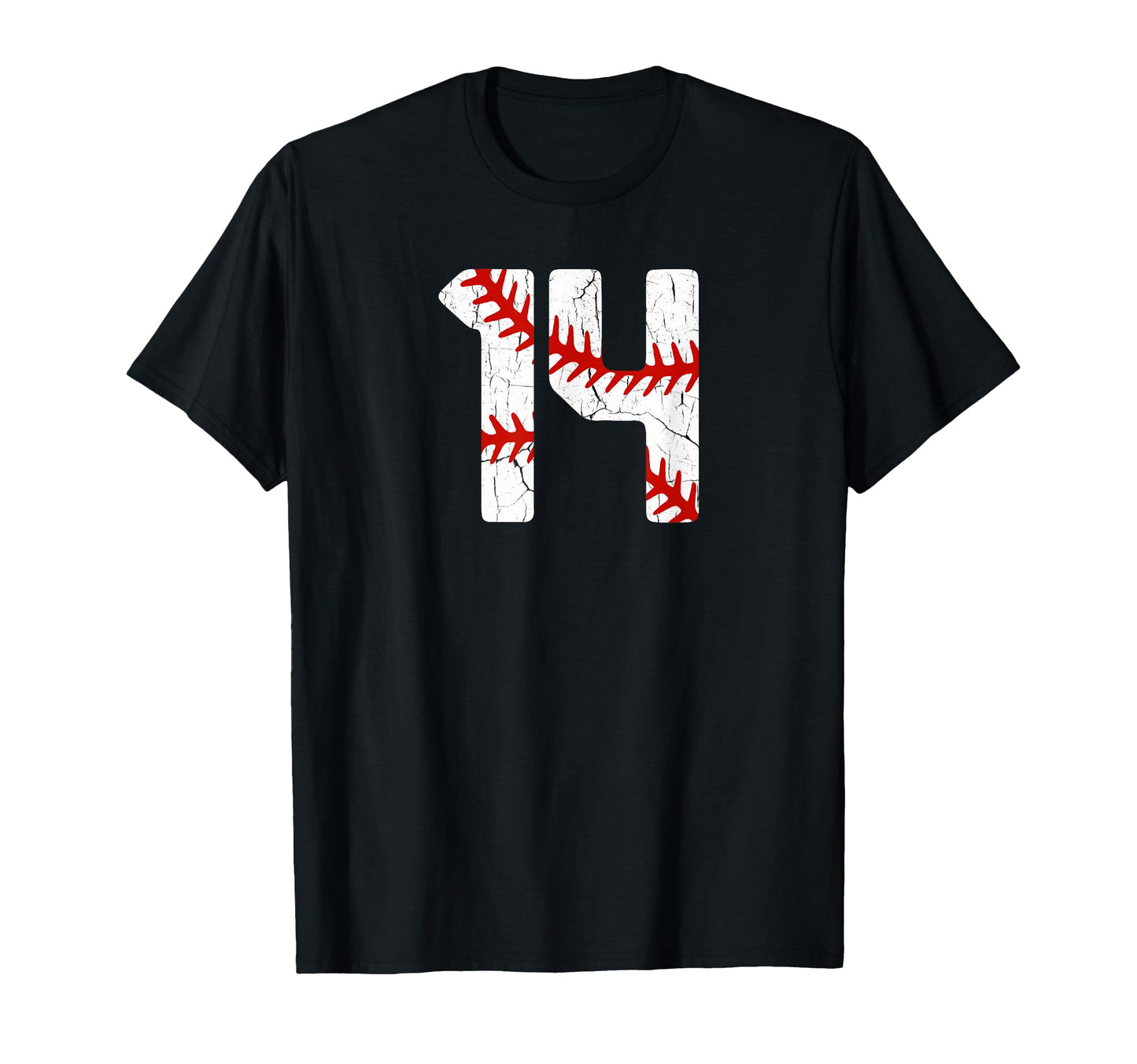 Baseball Player Jersey Number 14 14 Proud T-Shirt - Unique Graphic Unisex - T-Shirt, Sweatshirt, Hoodie