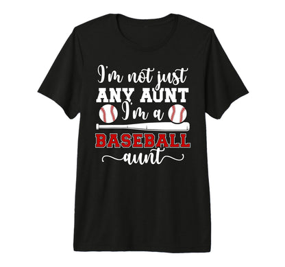 Im Baseball Aunt Baseball Player Auntie Tri T-Shirt - Graphic Print Unisex - T-Shirt, Sweatshirt, Hoodie
