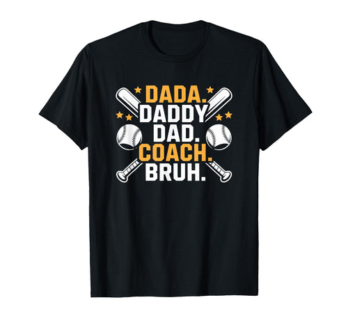 Baseball Lover And Coach Dada Daddy T-Shirt - Unique Graphic for Adults - T-Shirt, Sweatshirt, Hoodie