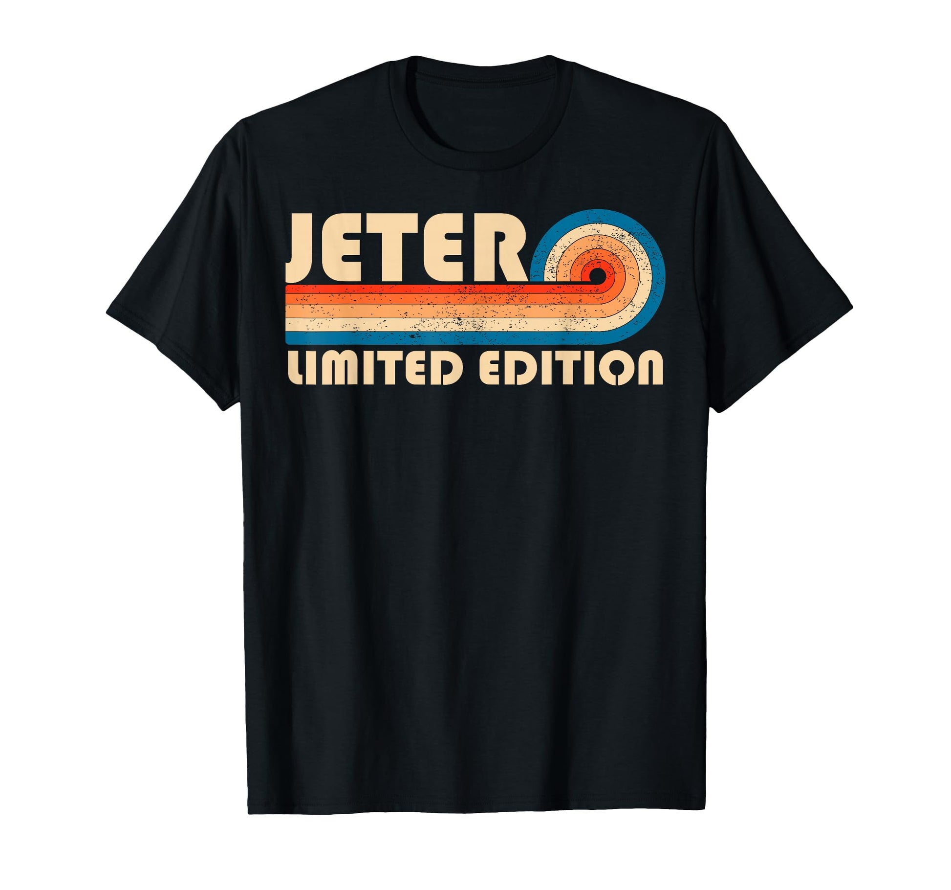 Jeter 70S 80S Sunset Stripe T-Shirt - Novelty Apparel for Adults - T-Shirt, Sweatshirt, Hoodie