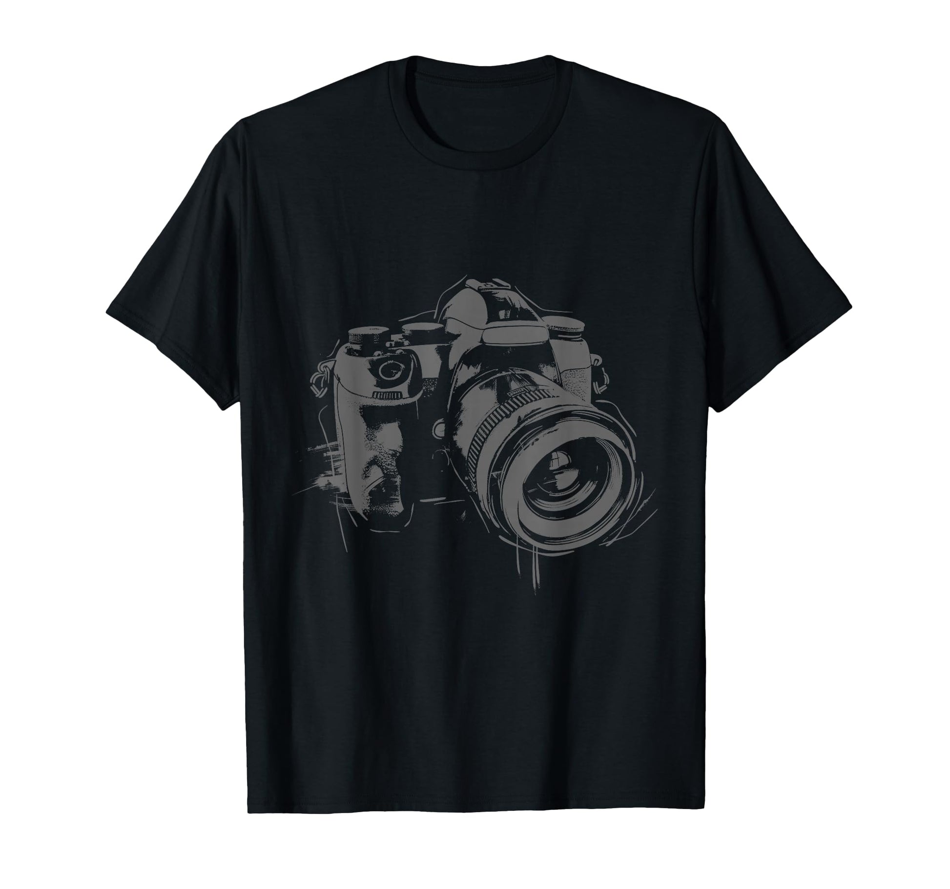 Camera Photography Watercolor Art T-Shirt - Custom Art Print Unisex - T-Shirt, Sweatshirt, Hoodie