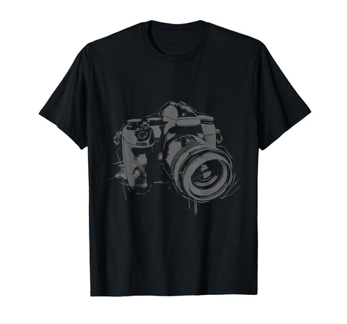 Camera Photography Watercolor Art T-Shirt - Custom Art Print Unisex - T-Shirt, Sweatshirt, Hoodie