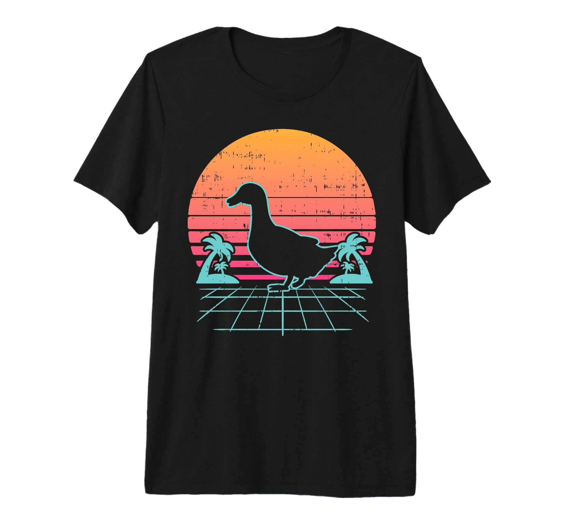 Duck Vaporwave Aesthetic 80S Farm T-Shirt - Aesthetic Graphic Unisex - T-Shirt, Sweatshirt, Hoodie