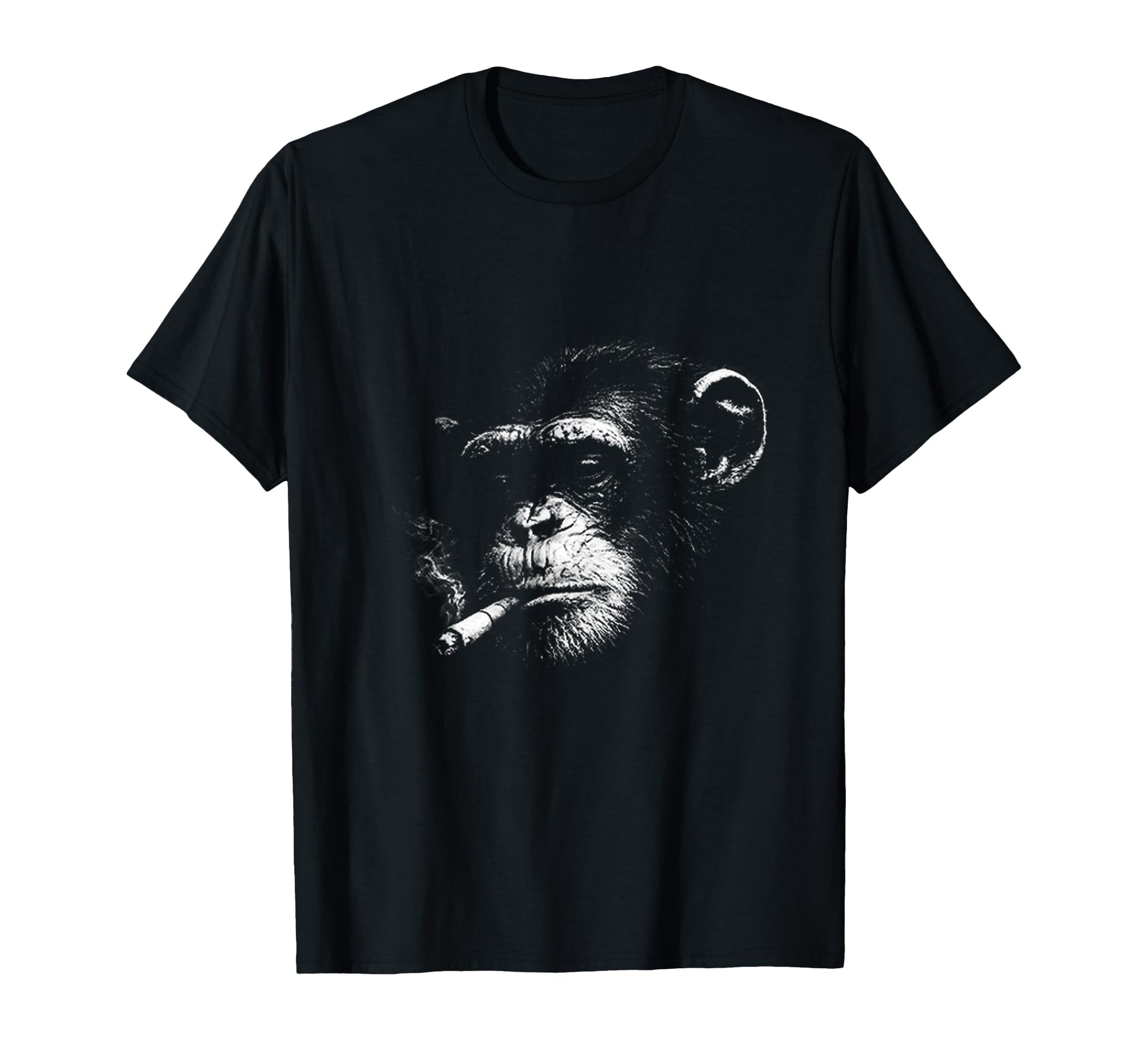 Grunge Cigarette Chimpanzee Meme 90S T-Shirt - Trendy Graphic for Adults - T-Shirt, Sweatshirt, Hoodie