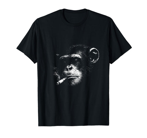 Grunge Cigarette Chimpanzee Meme 90S T-Shirt - Trendy Graphic for Adults - T-Shirt, Sweatshirt, Hoodie
