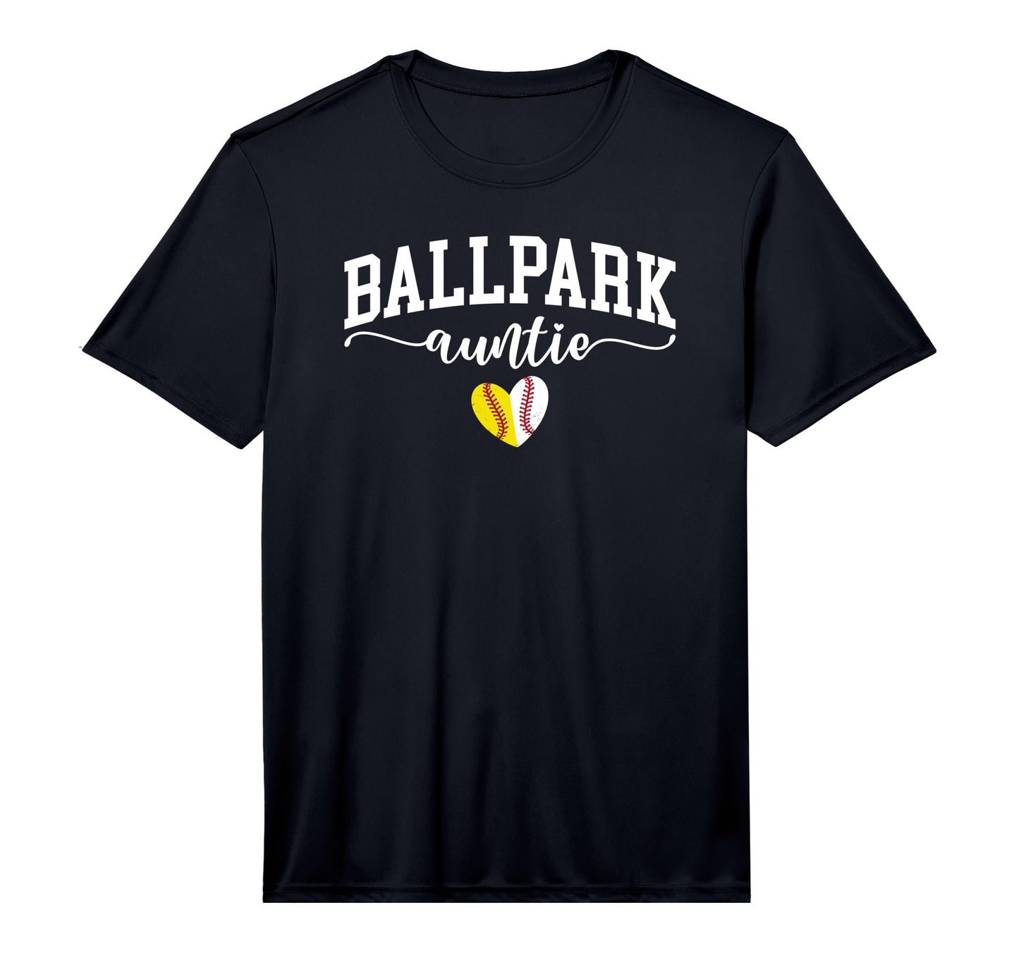 Mens Ballpark Auntie Softball T-Shirt - Custom Art Print Men Women - T-Shirt, Sweatshirt, Hoodie