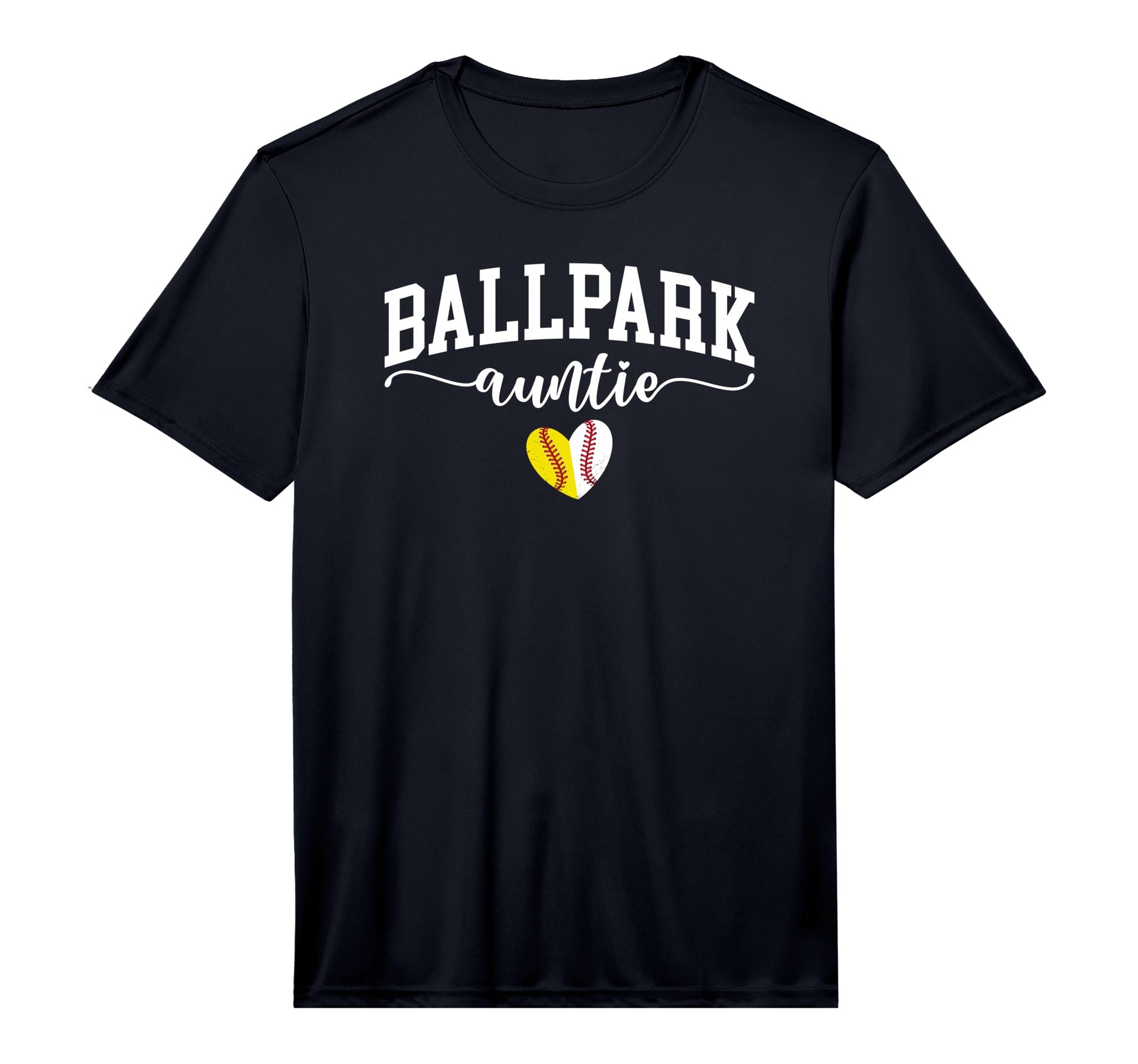 Mens Ballpark Auntie Softball T-Shirt - Custom Art Print Men Women - T-Shirt, Sweatshirt, Hoodie