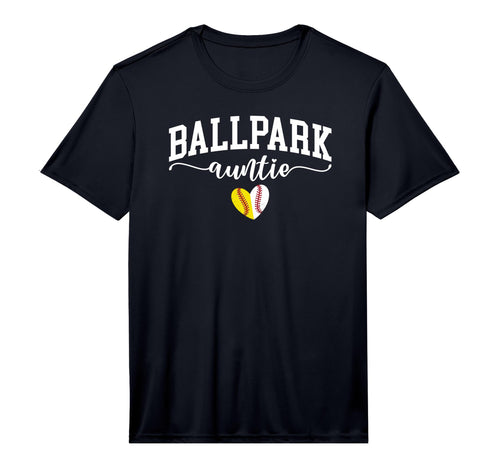 Mens Ballpark Auntie Softball T-Shirt - Custom Art Print Men Women - T-Shirt, Sweatshirt, Hoodie