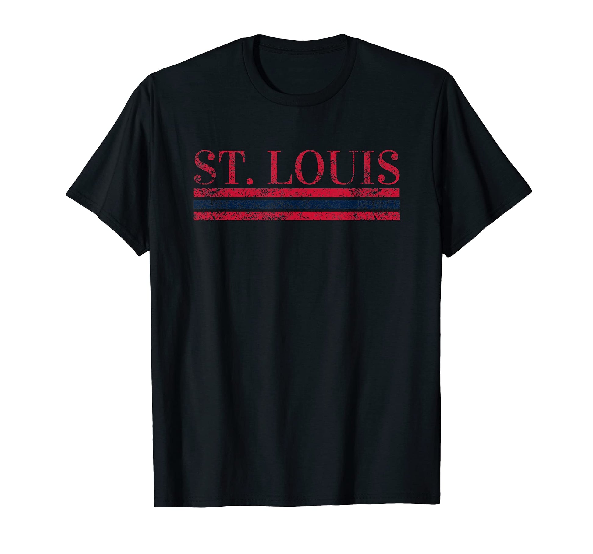 St Louis Missouri Weathered Stripe T-Shirt - Streetwear Style for Adults - T-Shirt, Sweatshirt, Hoodie