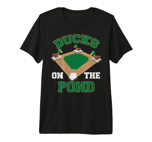 Ducks Pond Softball Player Funny T-Shirt - Fun Novelty Design Men Women - T-Shirt, Sweatshirt, Hoodie
