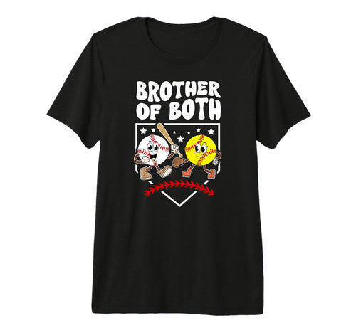 Brother Both Groovy Softball T-Shirt - Casual Everyday Wear for Adults - T-Shirt, Sweatshirt, Hoodie