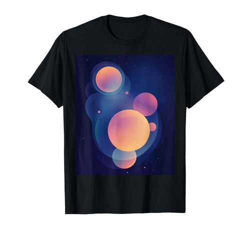 Futuristic Planetary Spheres T-Shirt - Aesthetic Graphic for Adults - T-Shirt, Sweatshirt, Hoodie