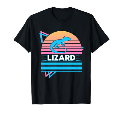 Lizard Vaporwave Aesthetic T-Shirt - Fun Novelty Design for Adults - T-Shirt, Sweatshirt, Hoodie