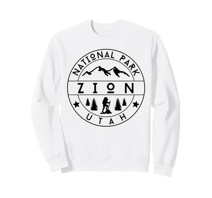 Zion National Park Utah Usa Outdoor T-Shirt - Minimalist Print Men Women - T-Shirt, Sweatshirt, Hoodie