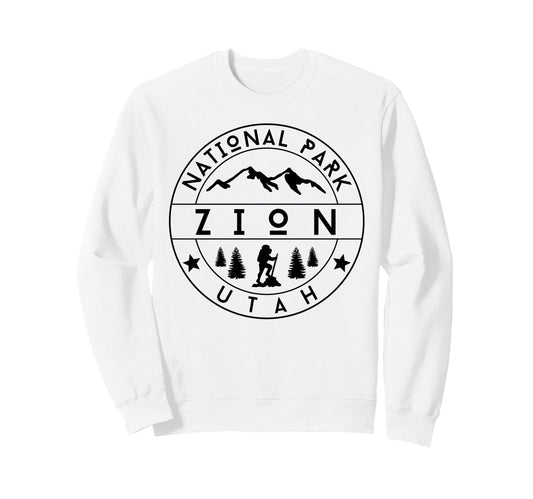 Zion National Park Utah Usa Outdoor T-Shirt - Minimalist Print Men Women - T-Shirt, Sweatshirt, Hoodie
