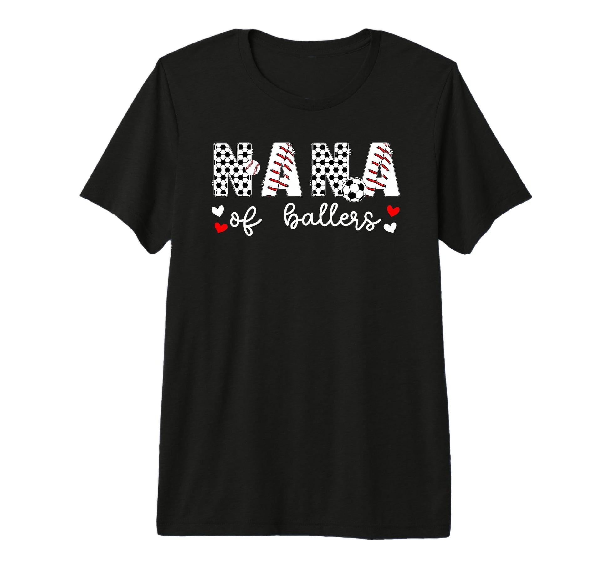 Nana Ballers Baseball Soccer Nana T-Shirt - Aesthetic Graphic for Adults - T-Shirt, Sweatshirt, Hoodie