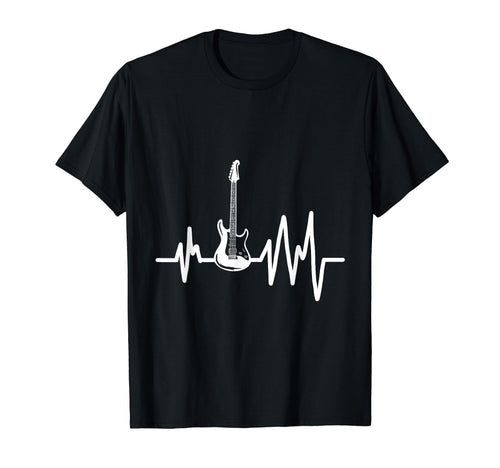 Electric Guitar Heartbeat Rock T-Shirt - Aesthetic Graphic for Adults - T-Shirt, Sweatshirt, Hoodie
