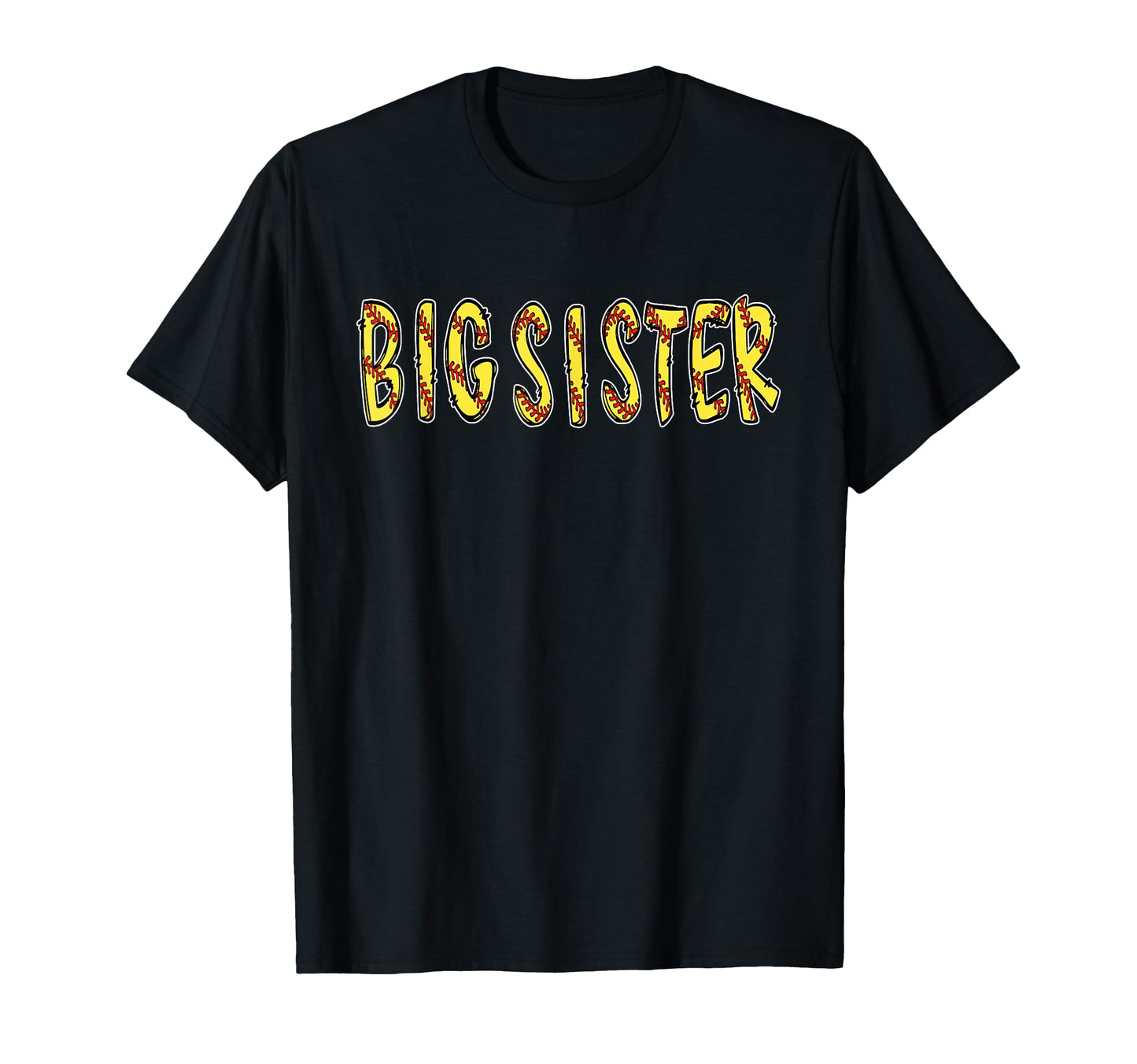 Softball Big Sister Birthday Party T-Shirt - Fun Novelty Design Men Women - T-Shirt, Sweatshirt, Hoodie