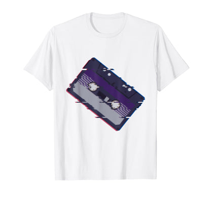 80S Cassette Glitch Art Vaporwave T-Shirt - Casual Everyday Wear Unisex - T-Shirt, Sweatshirt, Hoodie