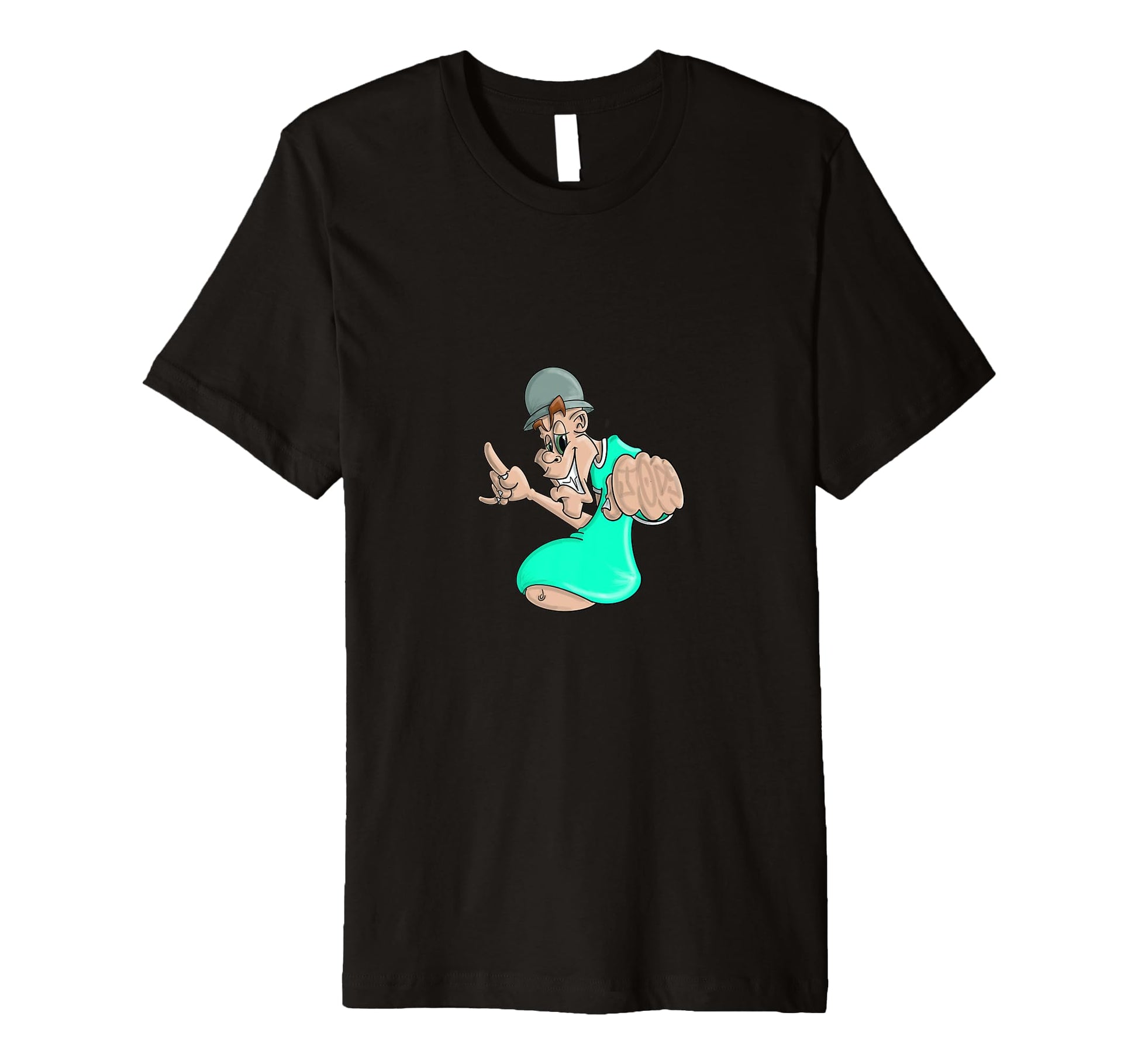 Old School Hip Hop B Character T-Shirt - Unique Graphic Unisex - T-Shirt, Sweatshirt, Hoodie