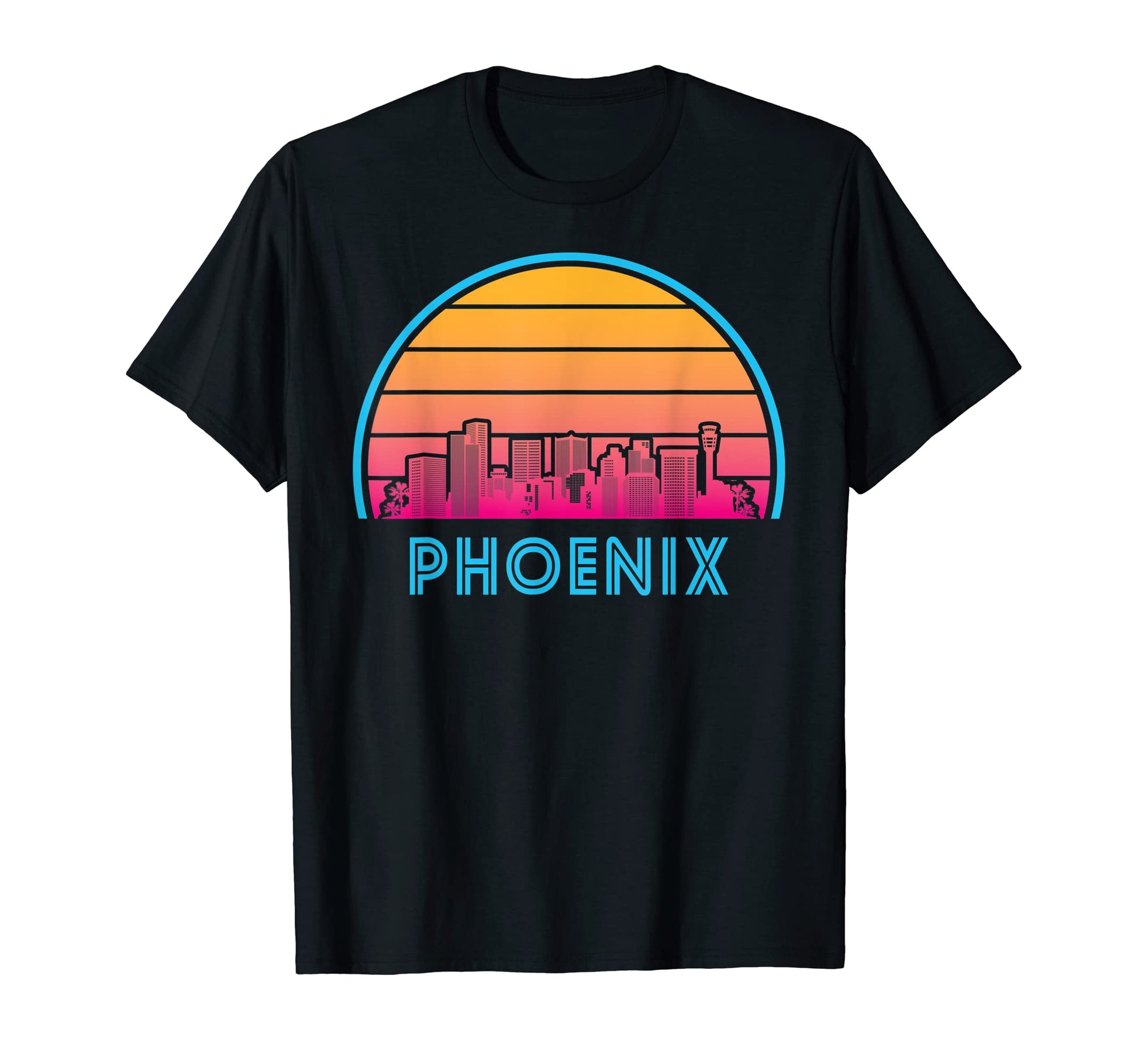 Phoenix Arizona Skyline City Sunset T-Shirt - Fun Novelty Design Men Women - T-Shirt, Sweatshirt, Hoodie