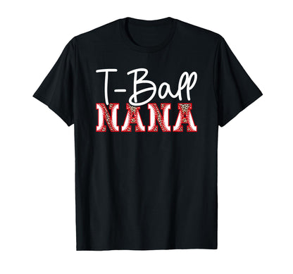 T Ball Nana Leopard Baseball T T-Shirt - Casual Everyday Wear for Adults - T-Shirt, Sweatshirt, Hoodie