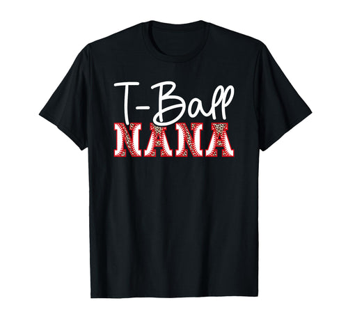 T Ball Nana Leopard Baseball T T-Shirt - Casual Everyday Wear for Adults - T-Shirt, Sweatshirt, Hoodie
